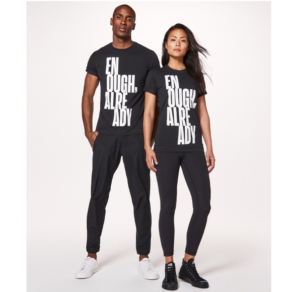 lululemon athletica Other - Lululemon Enough, Already unisex black tee